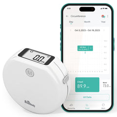 Bundle - Bisonbody Body Scale 29 Body Metrics Measurement + Smart Body Tape Measure