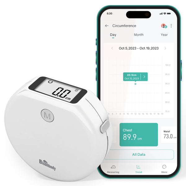 Bisonbody Smart Body Tape Measure | Tape Measures For Body | Digital Smart Tape Measure | Digital Tape Measure App