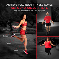 Bundle - Bisonbody Body Scale 22 Body Metrics Measurement + Smart Jump/Skipping Rope