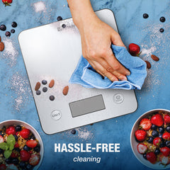 Bundle - Bisonbody Body Scale 22 Body Metrics Measurement + Smart Kitchen Scale