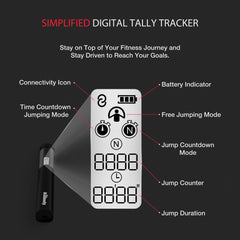 Bundle - Bisonbody Body Scale 20 Body Metrics Measurement + Smart Jump/Skipping Rope