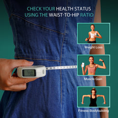 Bundle - Bisonbody Smart Body Scale 20 Body Metrics Measurement + Smart Body Tape Measure