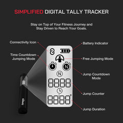 Bundle - Bisonbody Body Scale 22 Body Metrics Measurement + Smart Jump/Skipping Rope