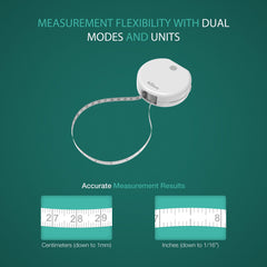 Bundle - Bisonbody Body Scale 22 Body Metrics Measurement + Smart Body Tape Measure