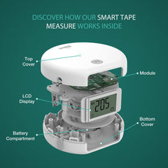 Bundle - Bisonbody Smart Body Scale 20 Body Metrics Measurement + Smart Body Tape Measure