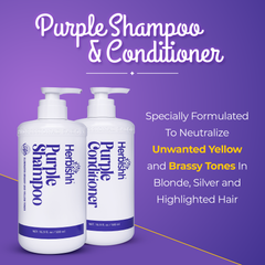 Herbishh Purple Shampoo & Conditioner Set Health & Beauty.