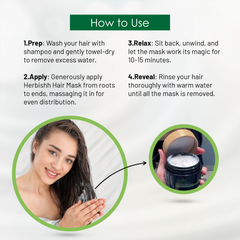 Pro Keratin Argan Hair Mask 250gm- Herbishh Cream.