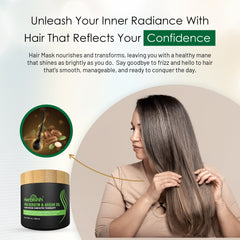 Pro Keratin Argan Hair Mask 250gm- Herbishh Cream.