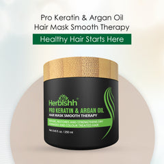 Pro Keratin Argan Hair Mask 250gm- Herbishh Cream.