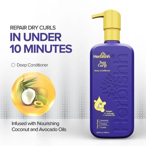 Just Curls Deep Conditioner - Herbishh