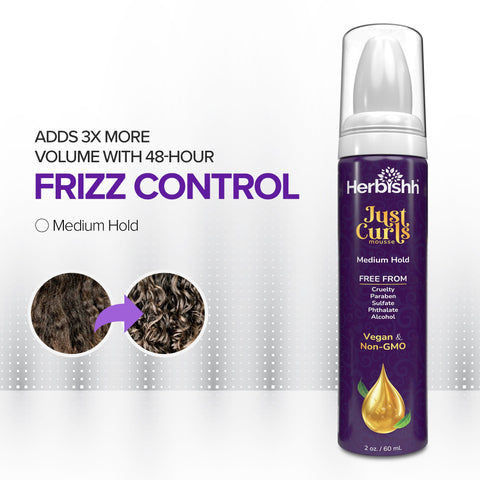Just Curls Weightless Hair Mousse-Herbishh
