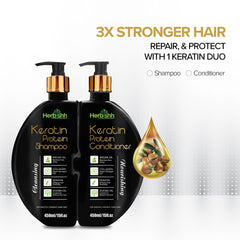 Keratin Shampoo & Conditioner Duo