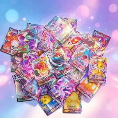 100 Piece Holographic Fantasy Trading Card Collection Set