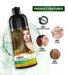 Linen Herbishh Color Shampoo no stain, no ammonia 