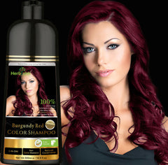 Burgundy Red Hair Color Shampoo 500ml - Herbishh .