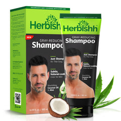 Herbishh Gray Reducing Shampoo for Men .