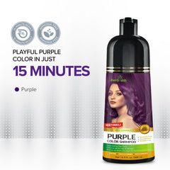 Purple Hair Color Shampoo 500ml - Herbishh