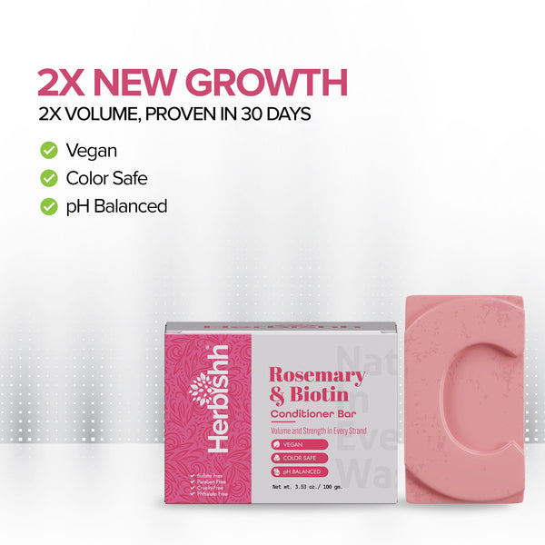 Rosemary & Biotin Conditioner Bar - Herbishh