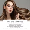 EELHOE 100ml Brown Hair Dye Shampoo Gray Coverage Color