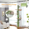 5-Tier Floor-to-Ceiling Cat Tree Cactus Tower Green