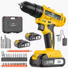 20V 45N.M Cordless Impact Drill 20+3 Speed Electric Screwdriver LED DIY Tool