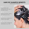 EELHOE 100ml Brown Hair Dye Shampoo Gray Coverage Color