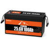 Buknuwo 24V 100Ah LiFePO4 Lithium Battery 2560Wh