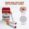 Plush Cigarette Design Dog Chew Toy Fleece Interactive