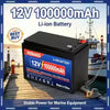 12V Rechargeable Li-Ion Deep Cycle Battery with BMS