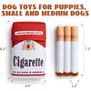 Plush Cigarette Design Dog Chew Toy Fleece Interactive