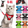 Adjustable Mesh Cat Dog Harness with Leash Reflective