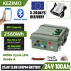 24V 100Ah LiFePO4 Battery Bluetooth BMS 2560Wh