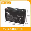 6V 12V Rechargeable Lead Acid Battery 5Ah-12Ah