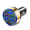 6-in-1 Fast Charging Car Adapter 3.1A Dual USB Type-C Digital Display Charger