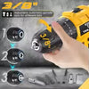 20V 45N.M Cordless Impact Drill 20+3 Speed Electric Screwdriver LED DIY Tool