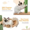 5-Tier Floor-to-Ceiling Cat Tree Cactus Tower Green