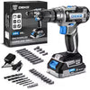 DEKO 20V Cordless Drill Driver With Battery Charger Woodworking DIY Tool