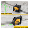DEWALT DW088CG 2-Line Green Beam Laser Level Self-Leveling Cross Line Tool