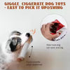 Plush Cigarette Design Dog Chew Toy Fleece Interactive