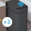 2 Pack Smart WiFi Automatic Sensor Trash Can 10L Touchless Electric Waste Bin