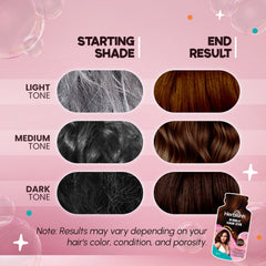 Chestnut Brown Bubble Foam Hair Dye Shampoo Cream.