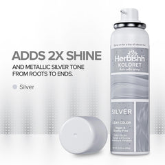 Koloret Temporary Hair Color Spray Pastel Silver - Herbishh
