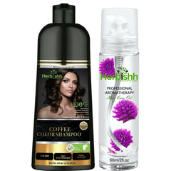 BUY 1 Color shampoo & GET 1 Flower Oil Free - Herbishh Hair Dye.