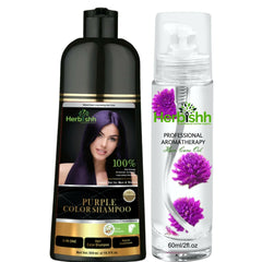 BUY 1 Color shampoo & GET 1 Flower Oil Free - Herbishh Hair Dye.