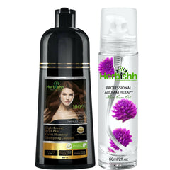 BUY 1 Color shampoo & GET 1 Flower Oil Free - Herbishh Hair Dye.