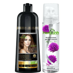 BUY 1 Color shampoo & GET 1 Flower Oil Free - Herbishh Hair Dye.