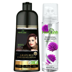 BUY 1 Color shampoo & GET 1 Flower Oil Free - Herbishh Hair Dye.