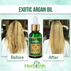AS - Luxurious Combo -Thick Set, Ginger Oil & Argan Oil - Herbishh Health & Beauty.