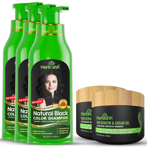 Buy 3 Color Shampoos Get 2 Free Hair Mask