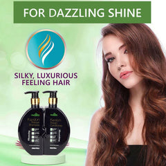 Keratin Shampoo & Conditioner Duo- Herbishh Hair care.